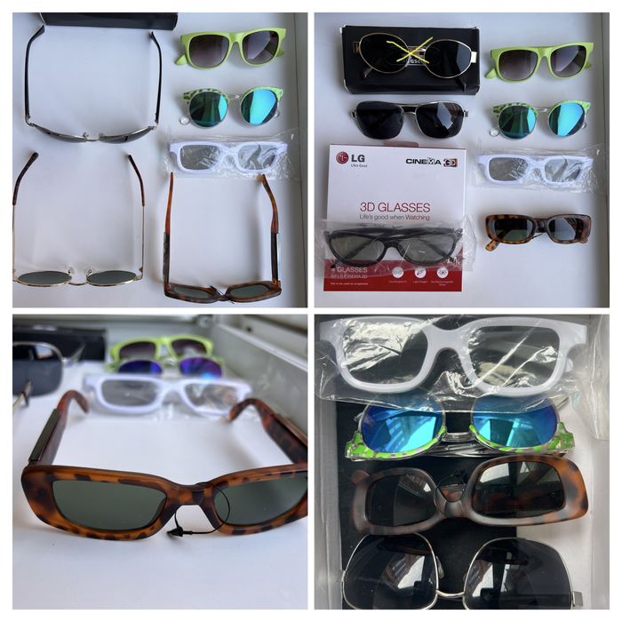 Окуляри сонцезахисні, 3D, для зору