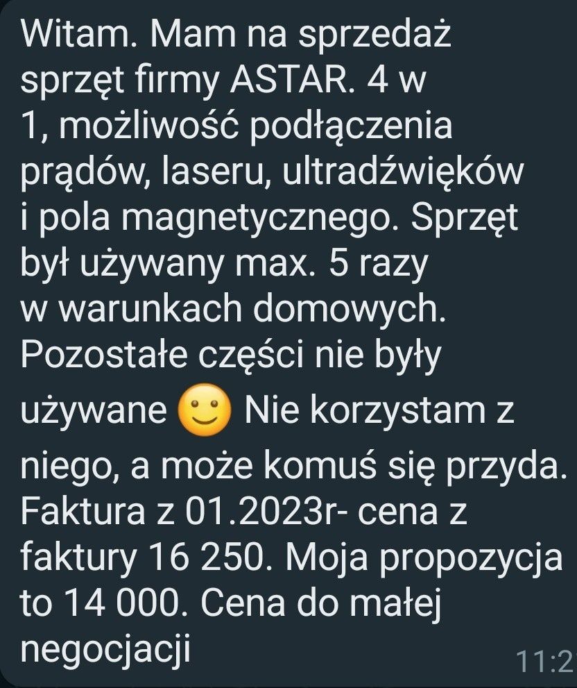 Sprzęt rehabilitacyjny Astar 4