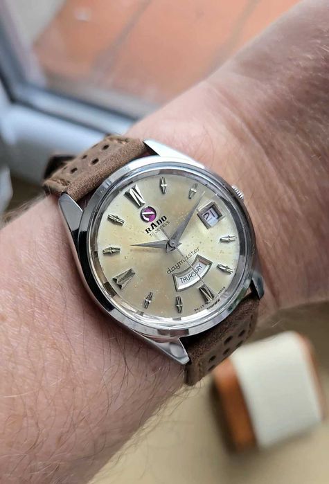Rado Daymaster Calendar Automatic z lat 60tych rasowy Vintage