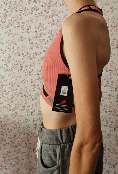 New Balance Medium Impact bra Orange спортивний топ