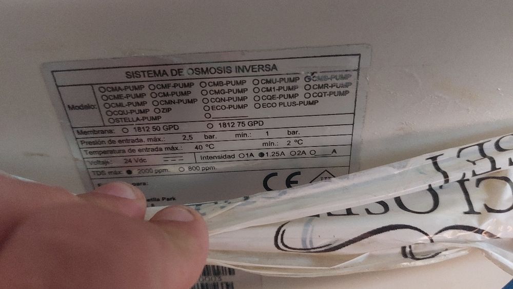 Maquina de filtragem de água