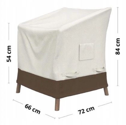 Pokrowiec na krzesła ogrodowe wodoodporny zestaw 2 sztuki