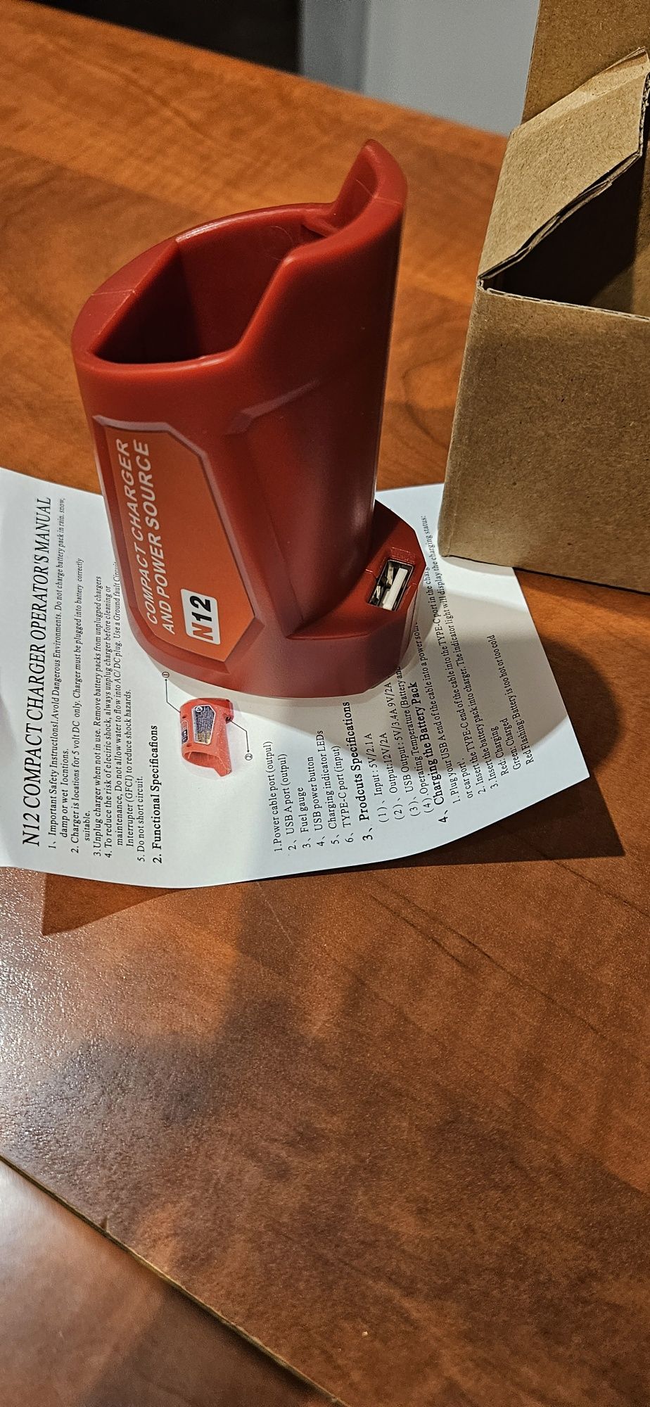 Ładowarka, powerbank,adapter USB Milwaukee baterii M12. Wysyłka gratis