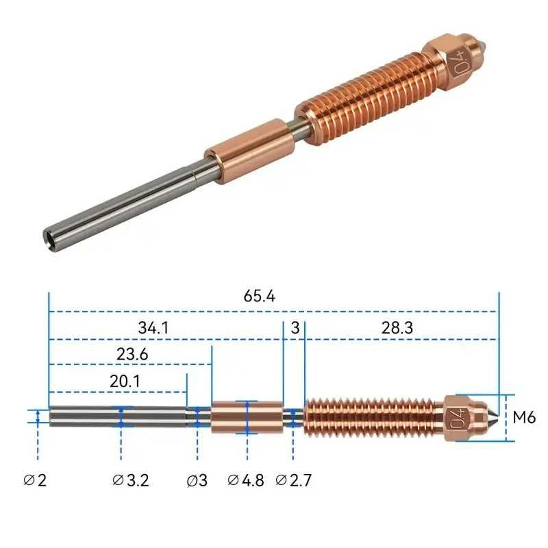 Сопло BEGRINT 0,4 для Creality K1 Max_K1C_Ender-3 V3 (сопло k1c)