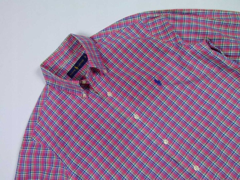 Ralph Lauren koszula w kratę krata bawełna / S