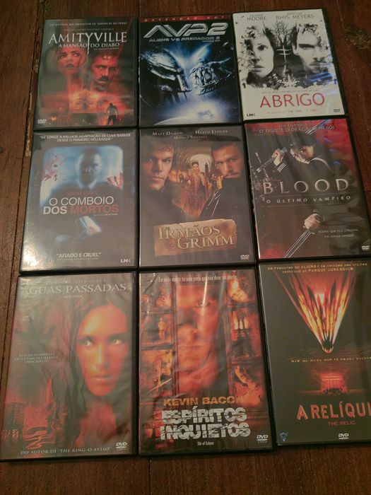 Dvds de filmes de terror