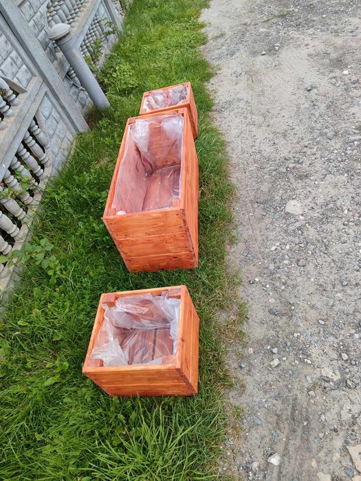 Doniczki drewniane donice ogrodowe xxl