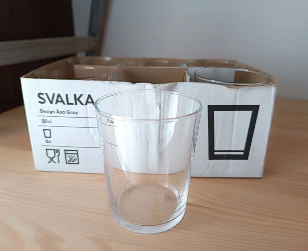 Copos de vidro IKEA novos