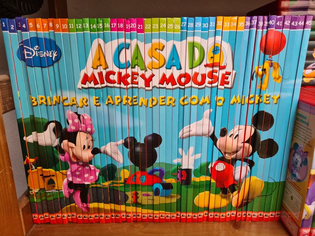 Colecção de livros e dvd's A Casa do Mickey Mouse