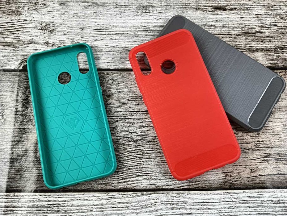 Etui Carbon do Huawei P20 Lite + Szkło Hartowane na ekran