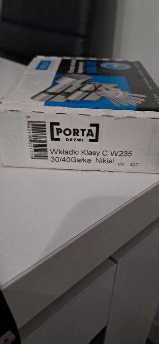 Komplet wkładek WILKA 30/40 z gałką KLASA C W235 Nikiel