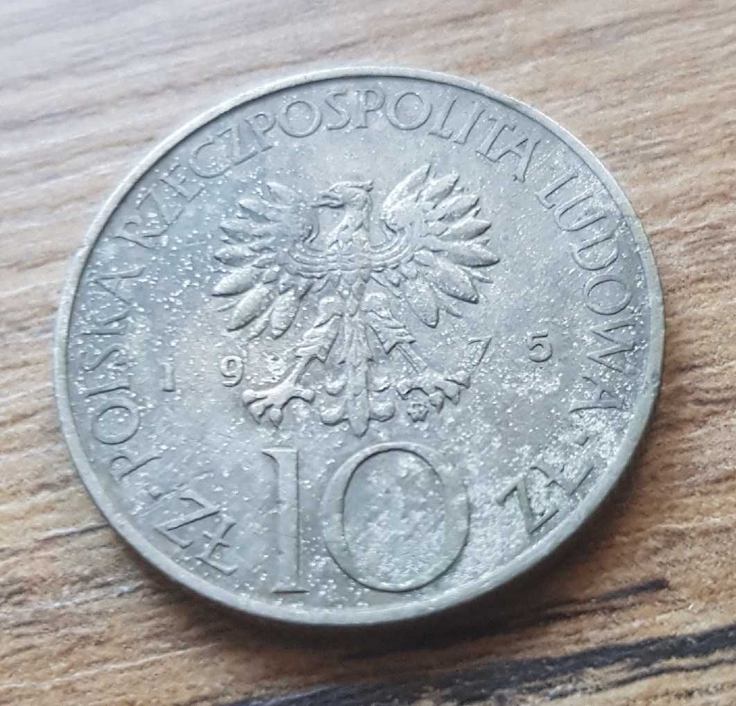 10 złotych Adam Mickiewicz 1975r Typ A ze znakiem mennicy