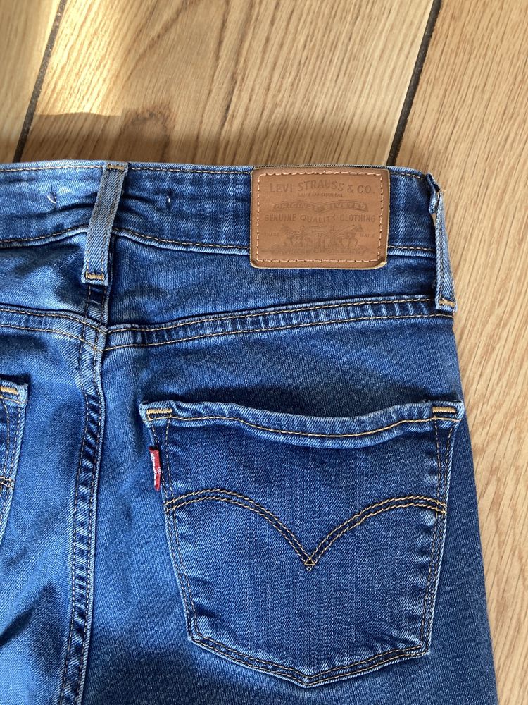 Levis 721 High rise skinny rurki wysoki stan w24 xs 34