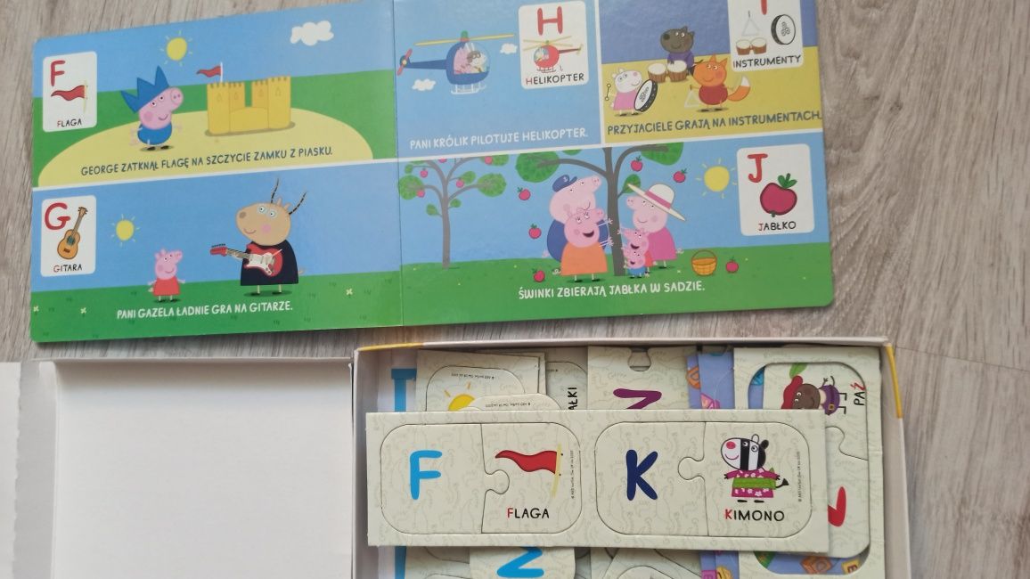 Puzzle alfabet świnka Peppa