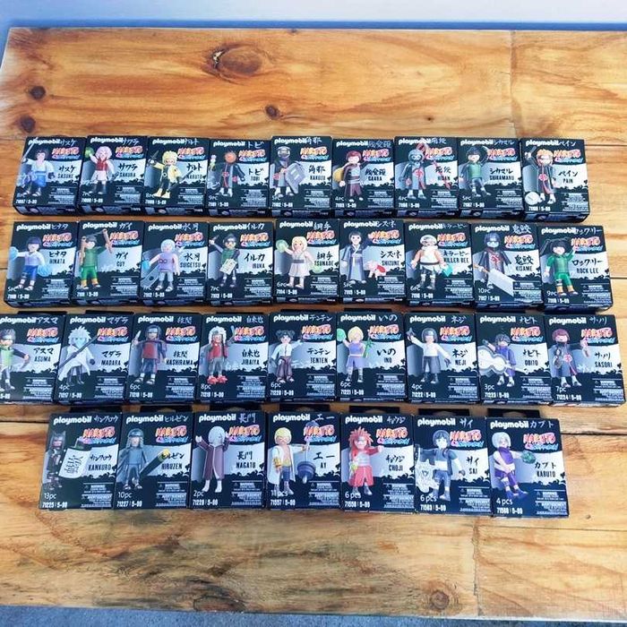 Playmobil Naruto Shippuden vários modelos diferentes 9x12cm