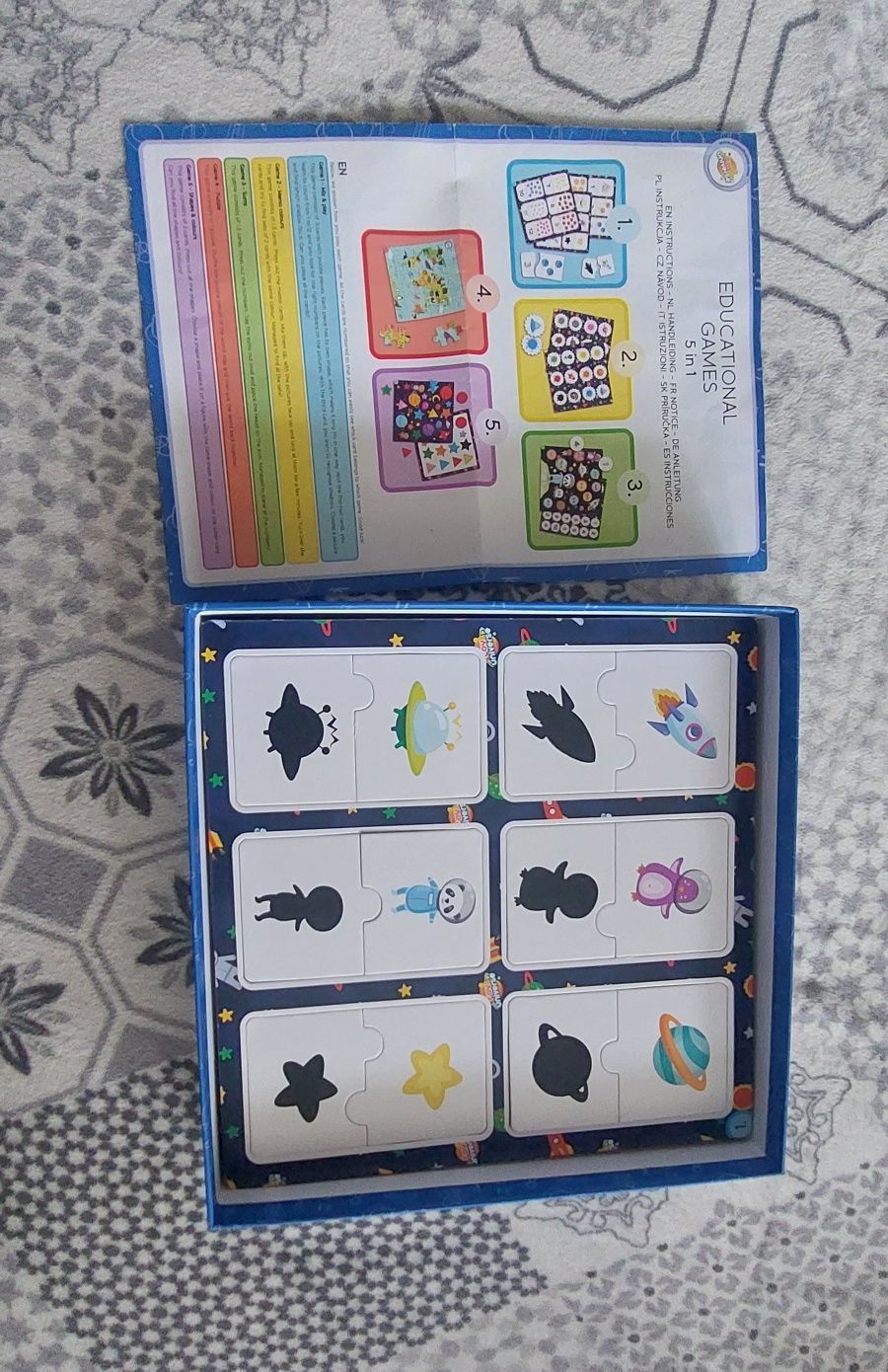 Gra edukacyjna 5w1 dla chłopca