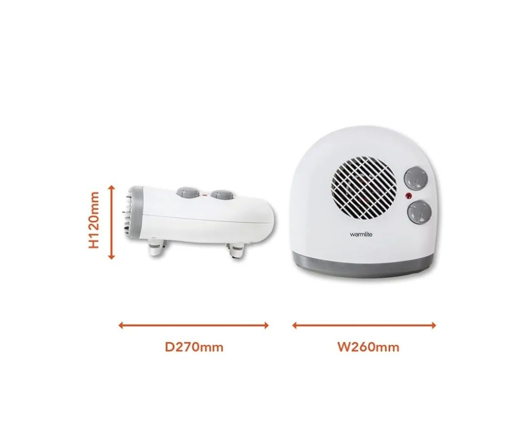 Warmlite WL44004 – przenośny płaski grzejnik 2000 W bialy  2 poziomy g