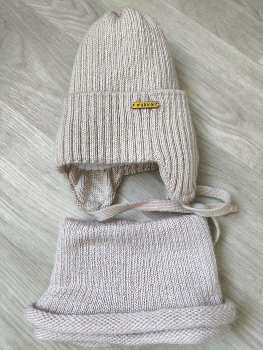 Шапка дитяча  з хомутом зимова