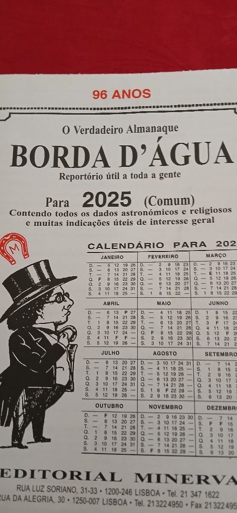 Borda d'água 2025, novo