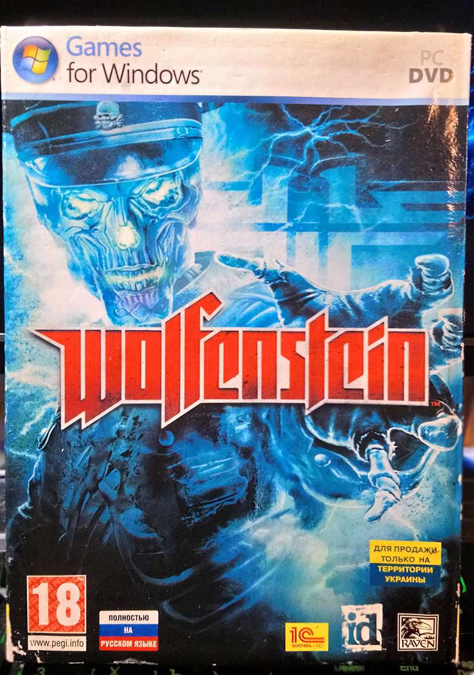 Гра Wolfenstein 2009 DVD диск PC \ ПК