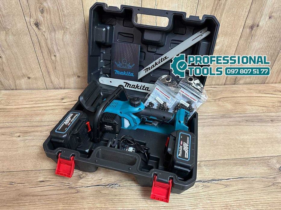 Акумуляторна пила з двома акумуляторами Makita DUC418 BL для обрізки