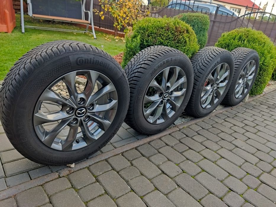 5x114,3 16 Cali Koła Alu 205/60/16 Mazda 3 oryginał