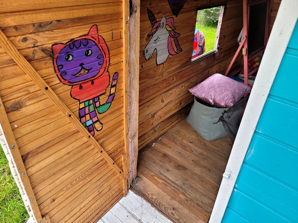 Drewniany domek dla dzieci – ręcznie robiony, unikatowy, solidny!