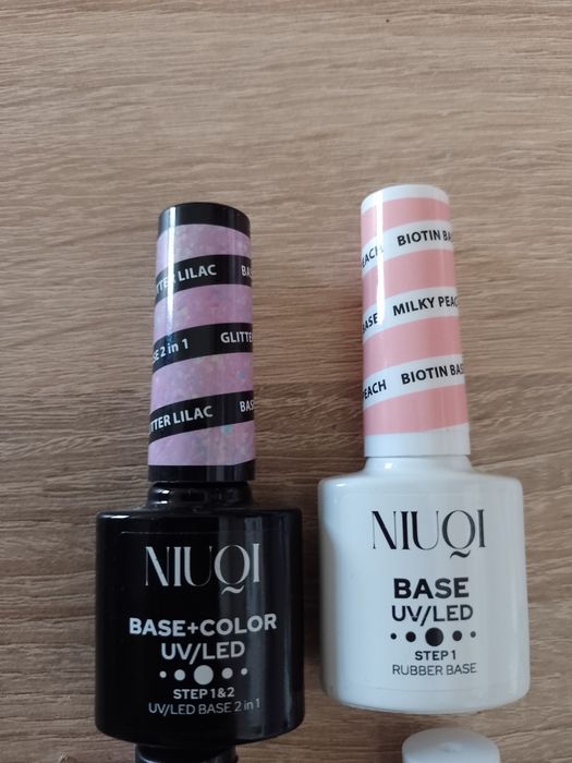 Nowe Niuqi Builder Gel+ Niuqi Base z dodatkiem biotyny + Niuqi Base i