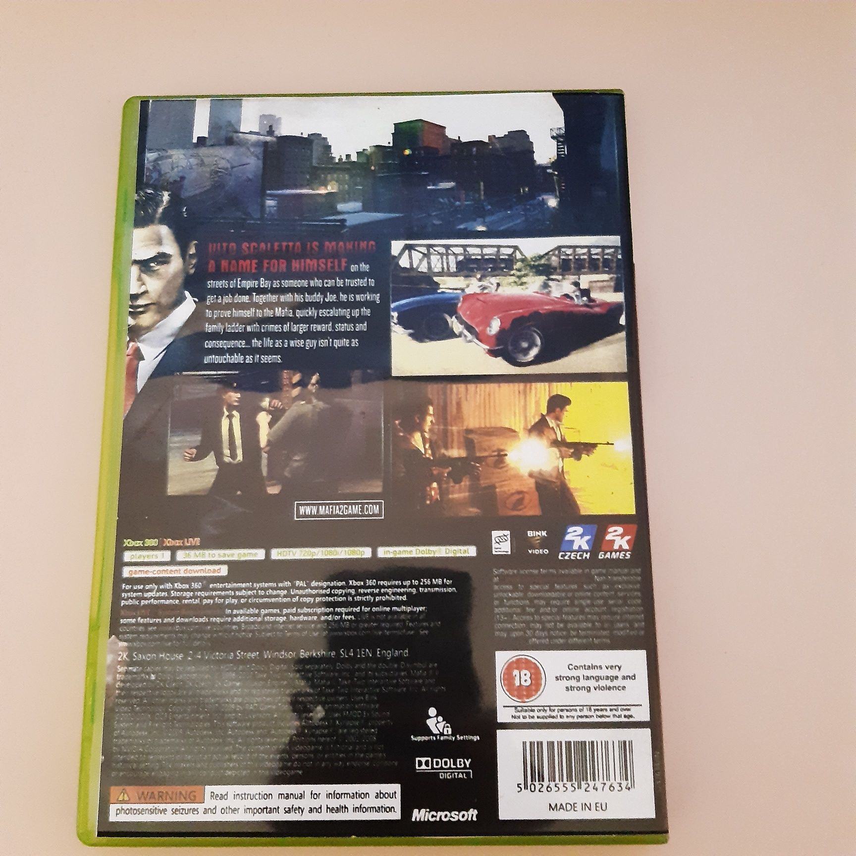 Gra Mafia 2 xbox 360