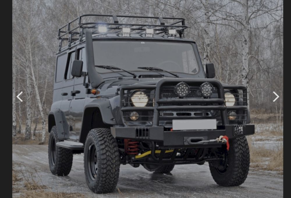 Силовой бампер уаз хантер  469 с защитой