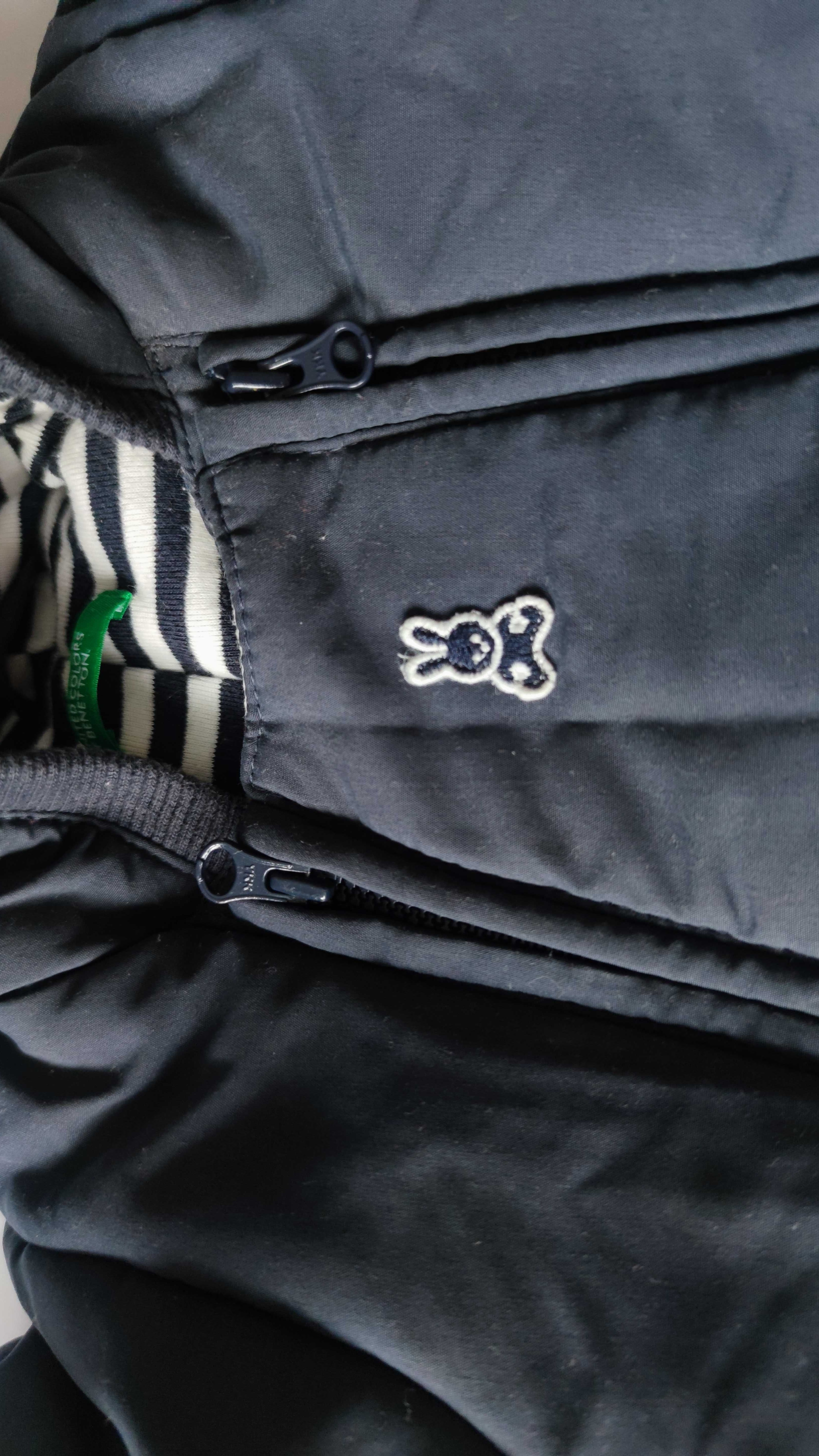 Benetton kombinezon zimowy ocieplany zapinany na zamek 62 cm 3-6