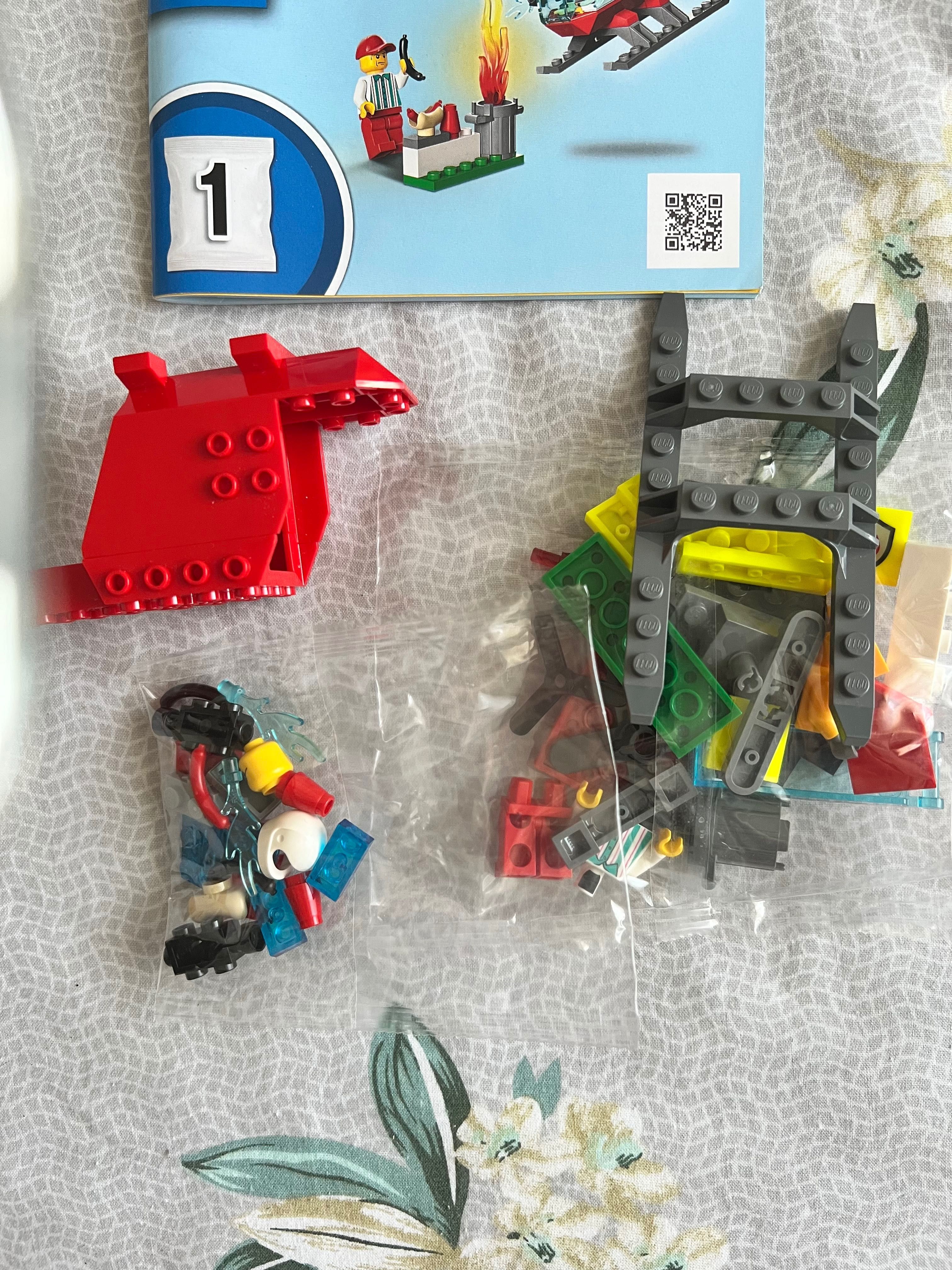 Конструктор Lego City Пожежний гелікоптер (60318) без коробки новий