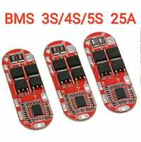 BMS 3S (12,6v) 4S (16,8v) 5S (21v) 25A плата контроллер для Li-ion АКБ