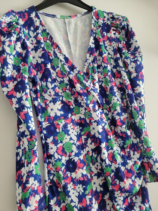 Sukienka żywe kwiaty uni