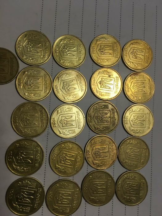 25 копеек луганский чекан 1992/94г мелкий и крупный гурт.