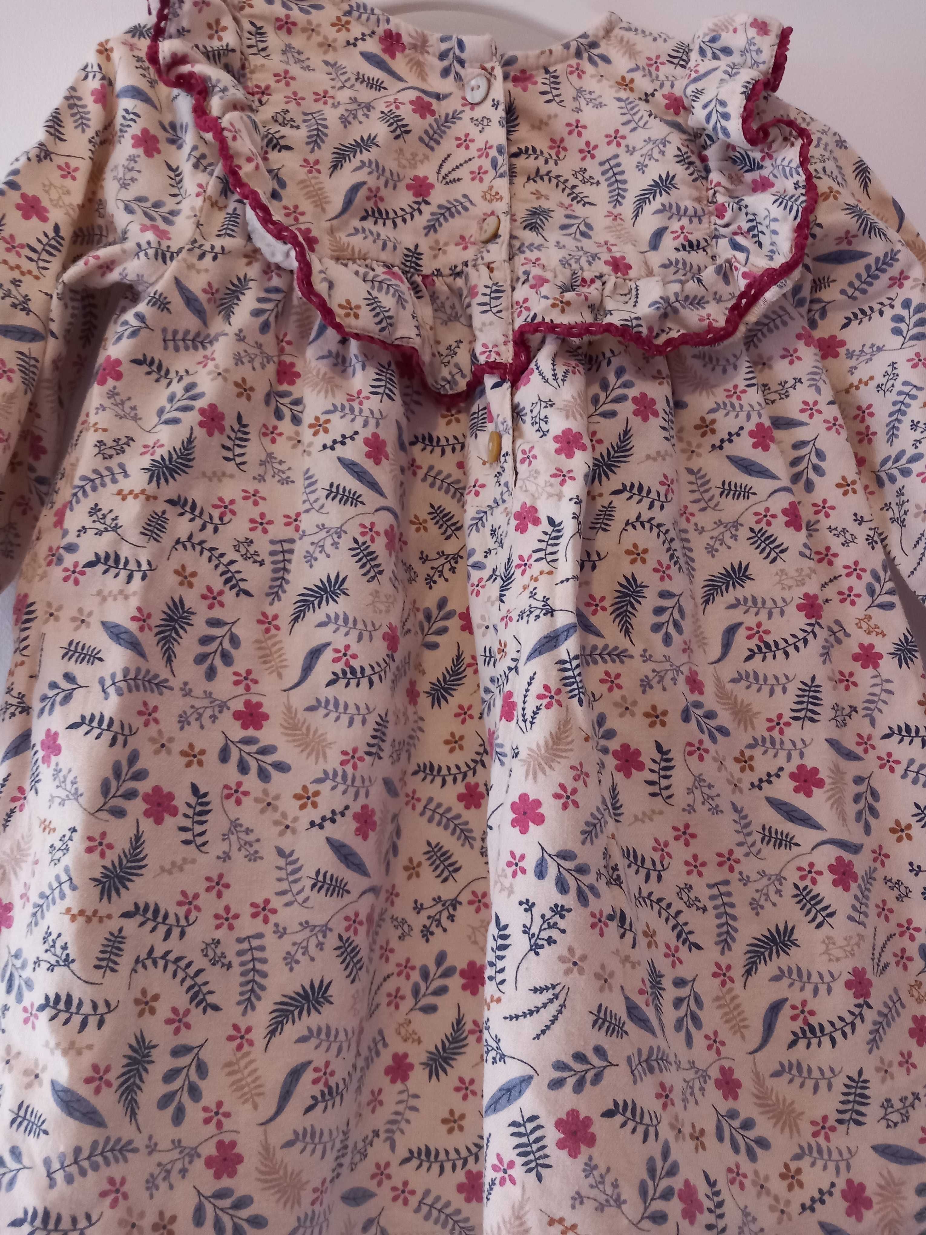 Vestido zippy menina , 12-18 meses