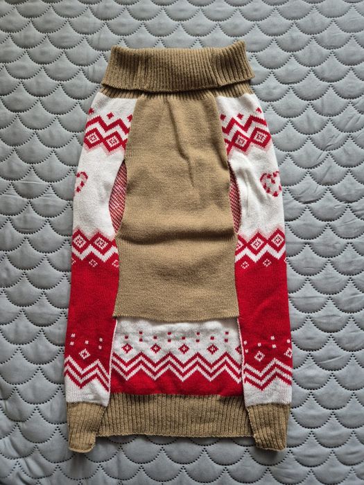 Świąteczny sweter dla psa L kostium przebranie