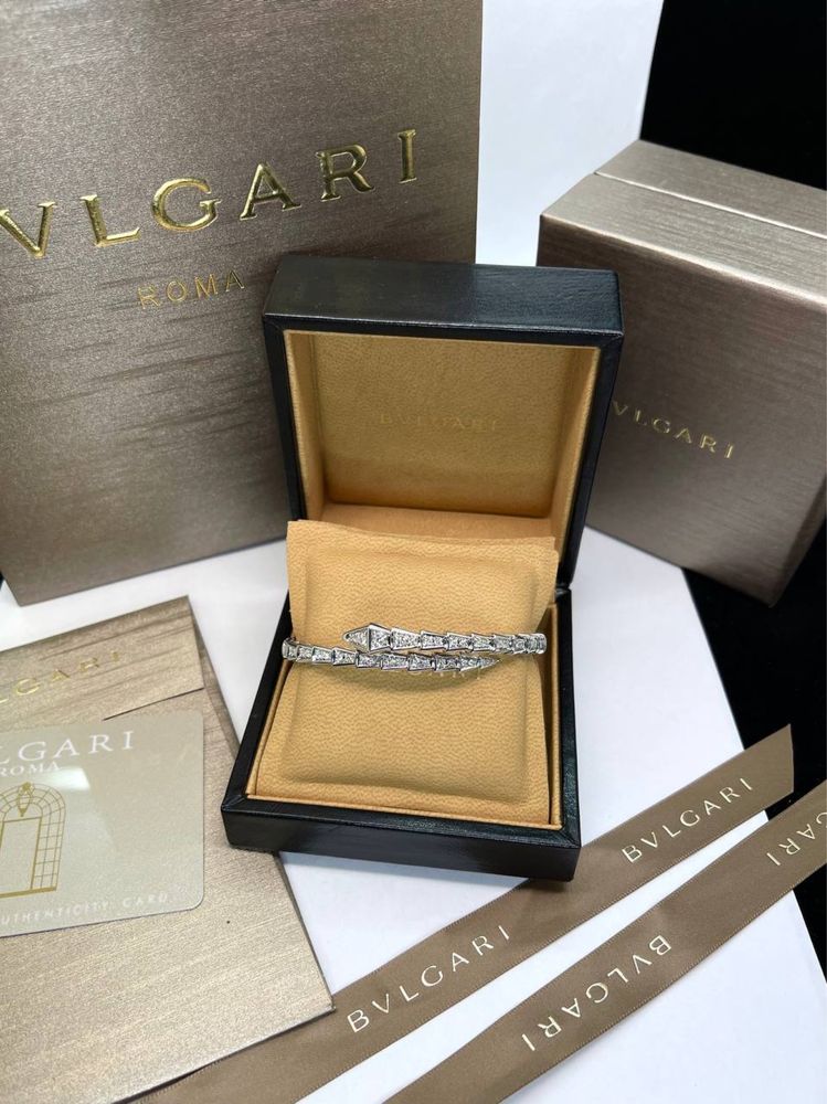 Золотой В стиле BVLGARI Serpenti с бриллиантами 3.00ct