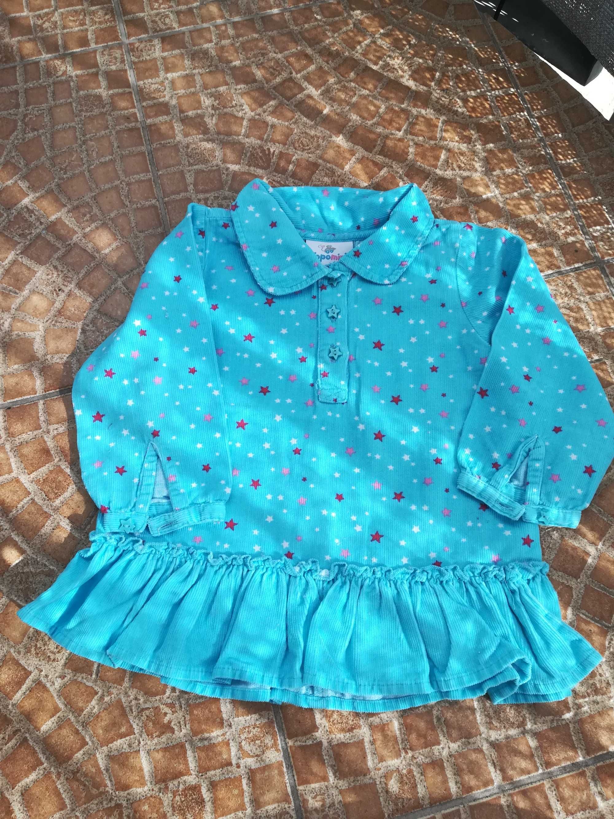 Bluzeczka(tunika) Topomini dla dziewczynki 80  stan jak nowa