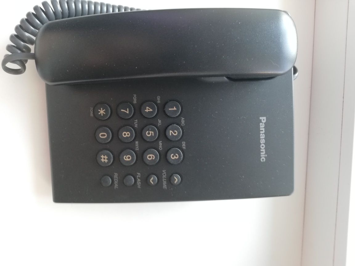 Телефон проводной стационарный Panasonic KX-TS2350UAB Black