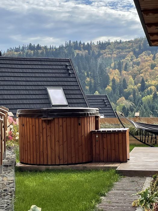 Domek w górach jezioro z prywatną balią jacuzzi Święta Sylwester ferie