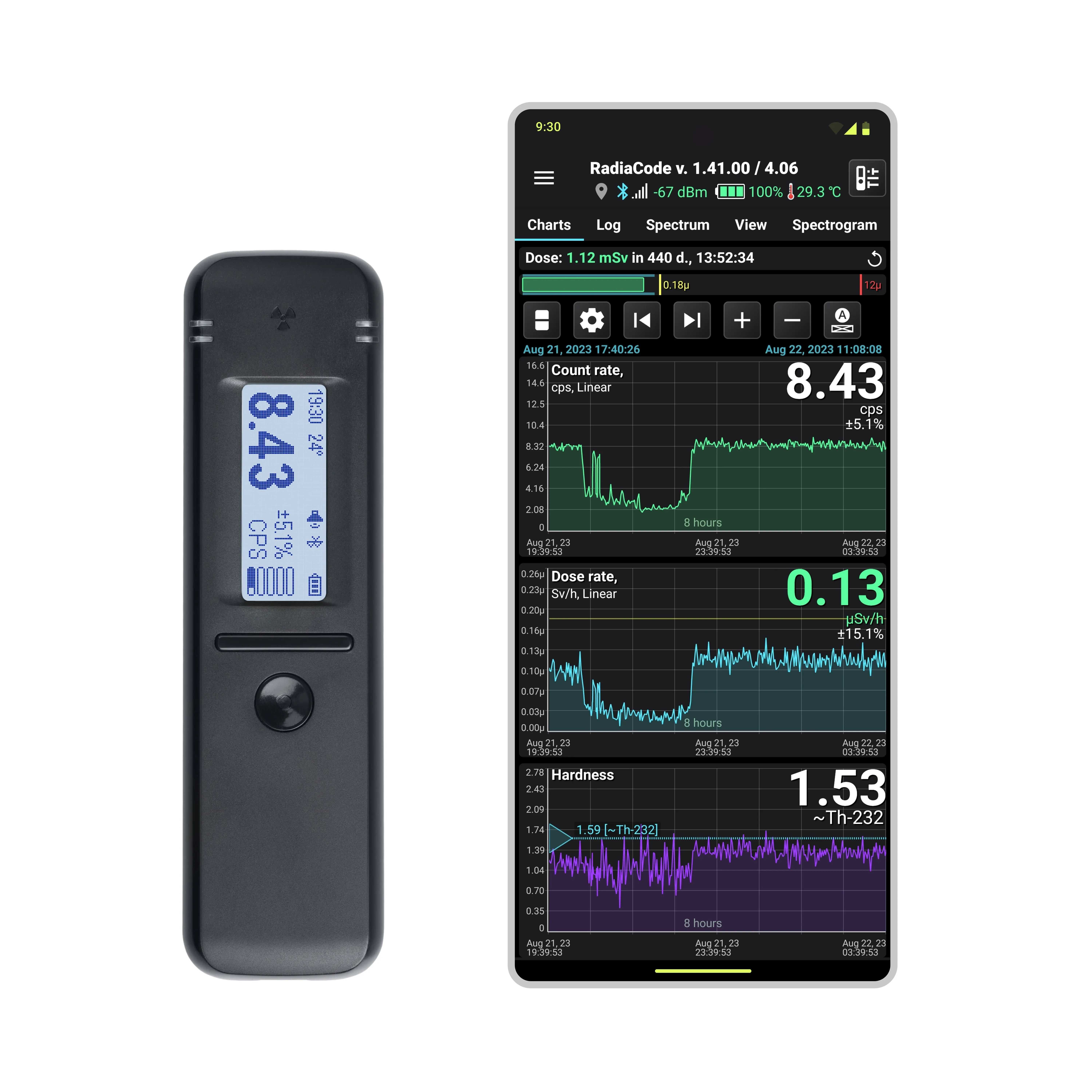 ‼️ Radiacode 103G гамма спектрометр GAGG(Ce дозиметр Радиакод Радіакод