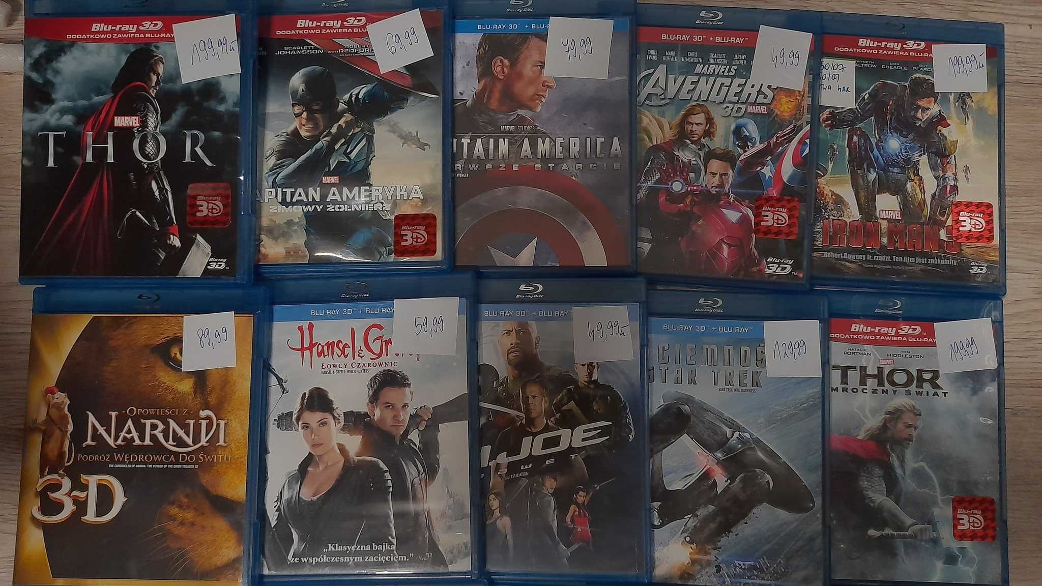 Sprzedam filmy na blu ray widoczne na zdjęciach, sklep Tychy