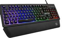 THE G-LAB KEYZ PALLADIUM klawiatura przewodowa LED RGB USB PC PS4 Xbox