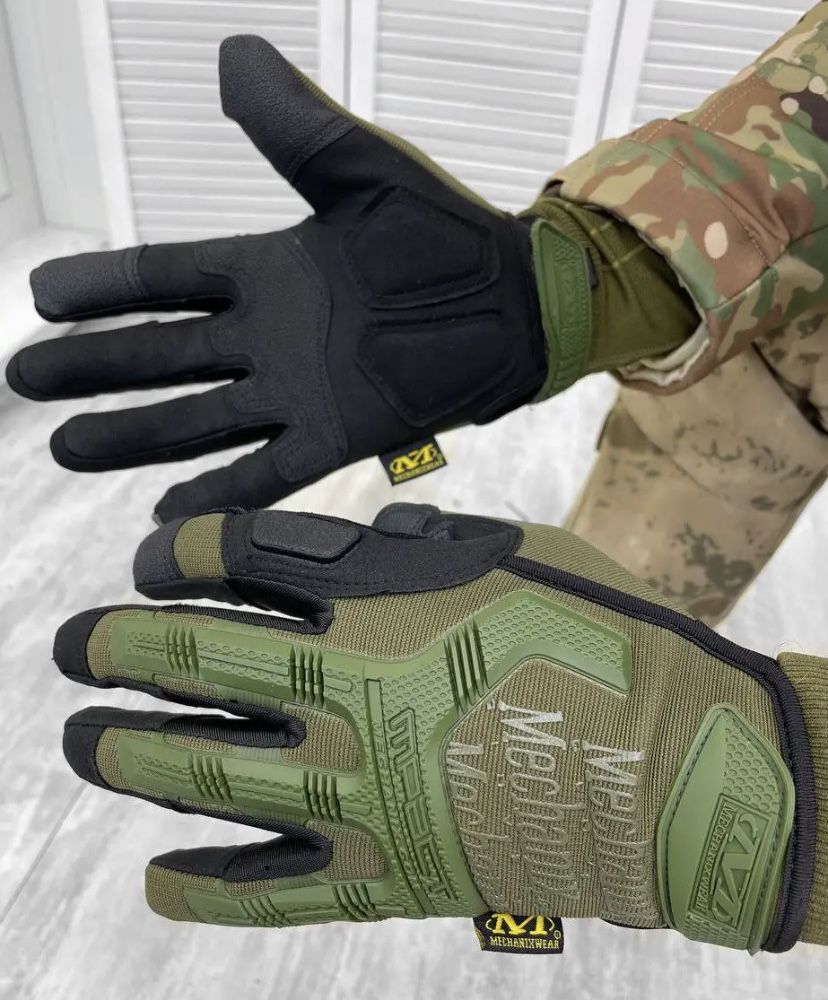 Тактичні рукавички M-Pact Mechanix олива