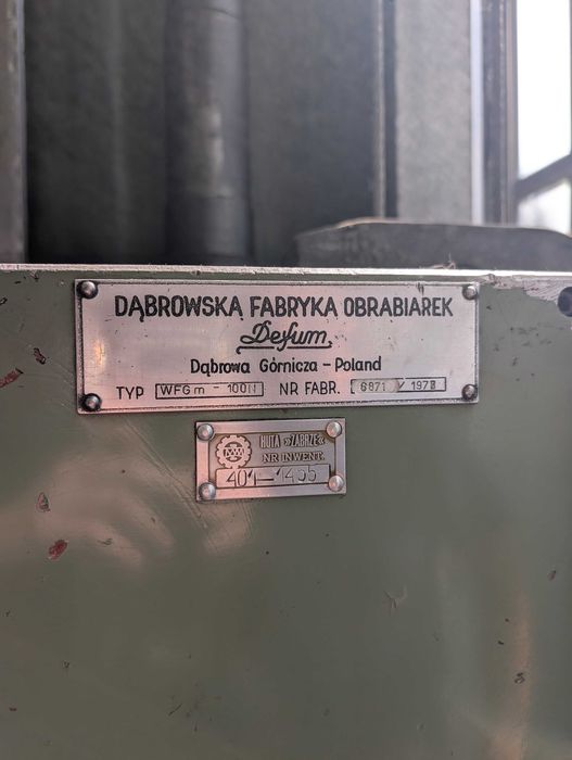 Wytaczarka Numeryczna Pozioma DEFUM WFGm-10ON | Kompletne Stanowisko