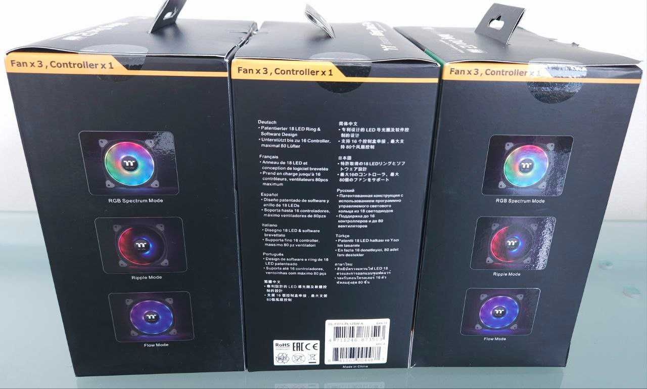 Thermaltake Riing Duo 12 3-pack ARGB кулери (CL-F073-PL12SW-A)