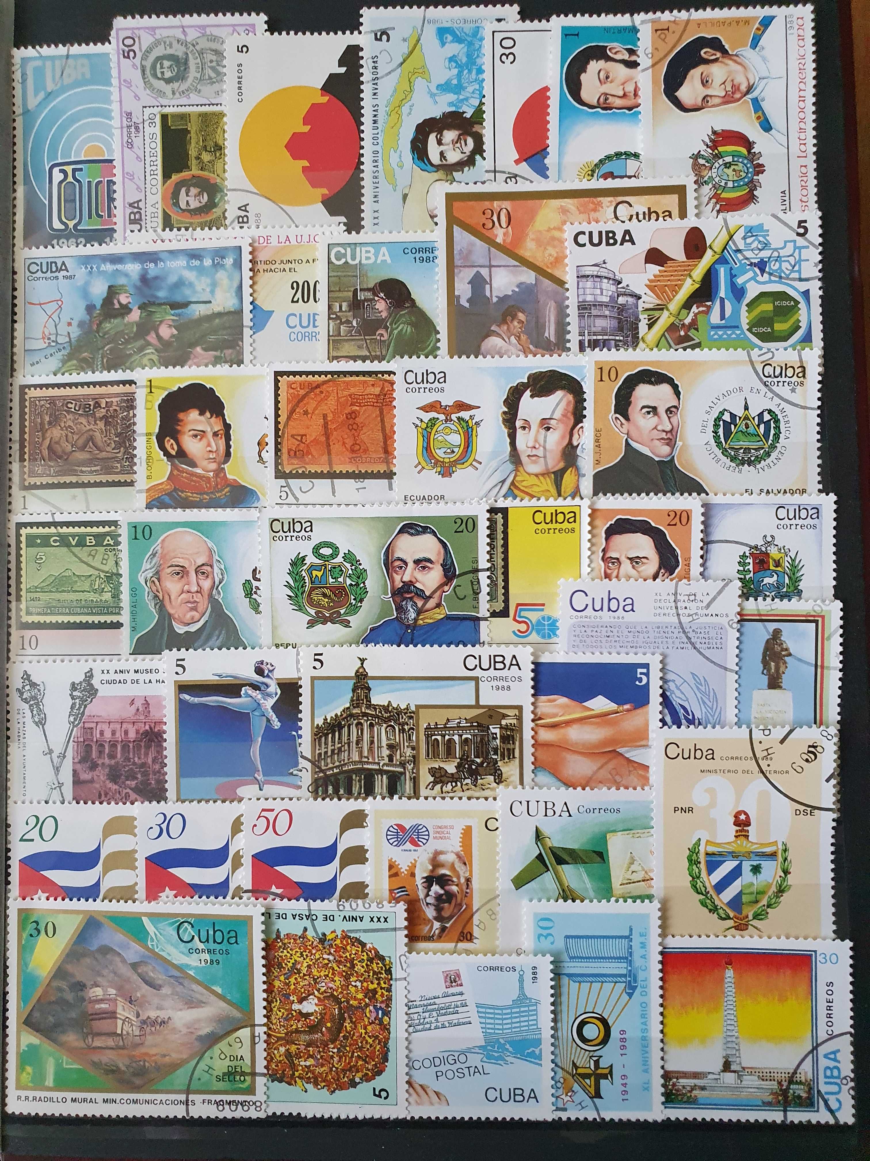 Поштові марки Куби. 1970 - 1990 р.р. 341 марка.