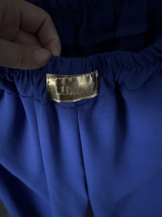 Komplet lejący super M/L chabrowy