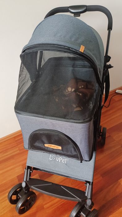 LOVPET® Wózek dla psa 2 w 1, transporter,LOVPET Wózek dla psa 2 w 1,